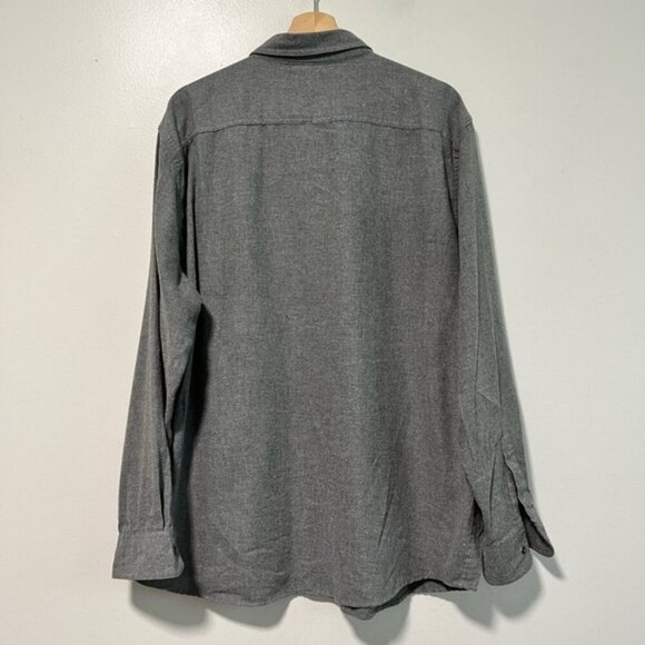 Mountain Ridge Men’s XL Gray Flannel Button-Up Shirt – Classic Casual Style - Picture 12 of 13